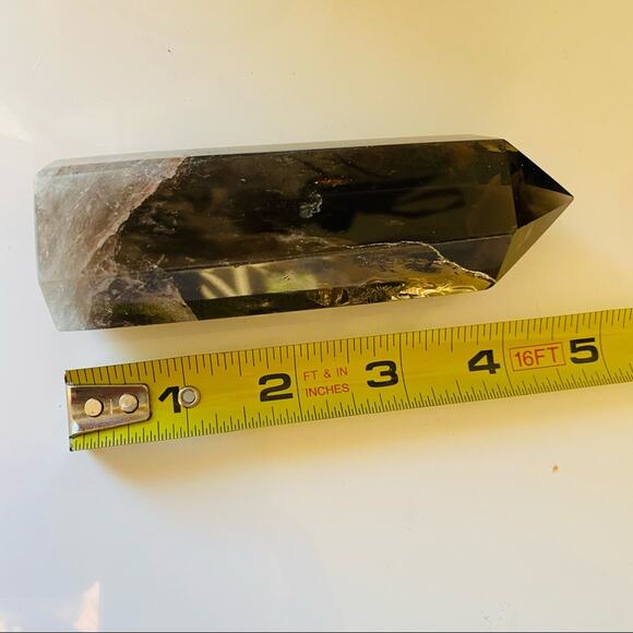 Smoky Quartz Polish Genuine 5” Crystal Point Boho Gypsy Meditation Yoga Gemstone - Picture 5 of 5